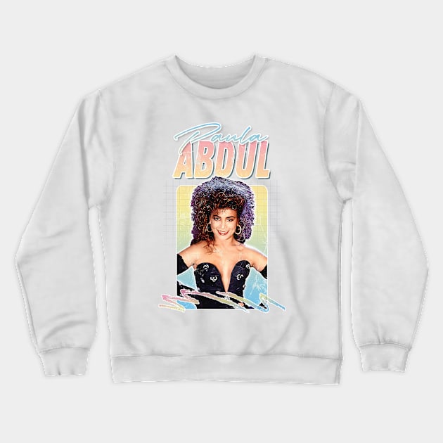 Paula Abdul / 80s Aesthetic Fan Art Design Crewneck Sweatshirt by DankFutura